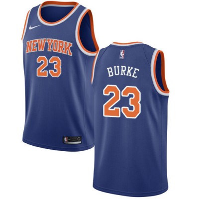 Nike New York Knicks #23 Trey Burke Blue NBA Swingman Icon Edition Jersey Men's